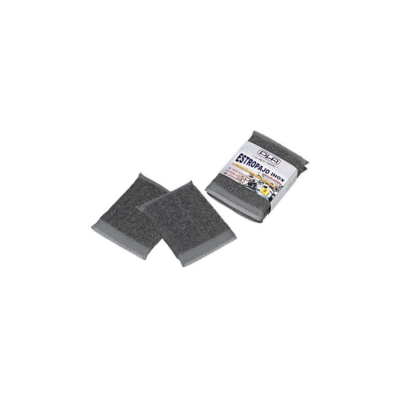 Almohadilla estropajo inox (pack/2 u.) Almohadilla estropajo inox (pack/2 u.)
