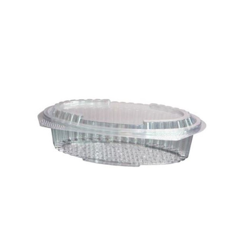 Envases PP reutilizables con bisagra Oval Envases PP reutilizables con bisagra Oval