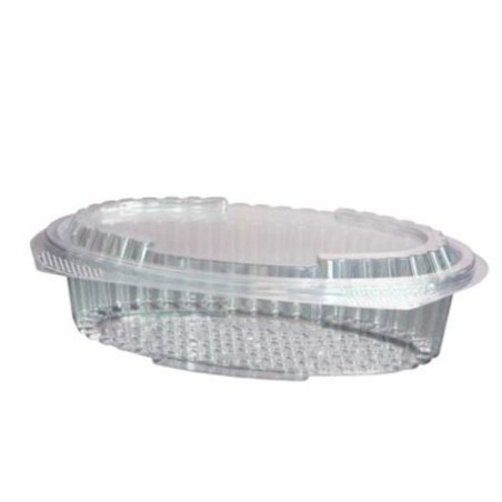 Envases PP reutilizables con bisagra Oval