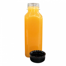 Botella tapón negro