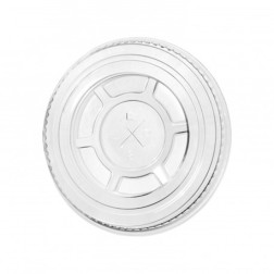 Tapa p/ vasos transparentes RPET (PUST)