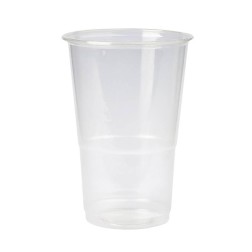 Vasos PP reutilizables transparentes