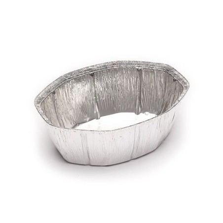 Envase de aluminio ovalado para pollo