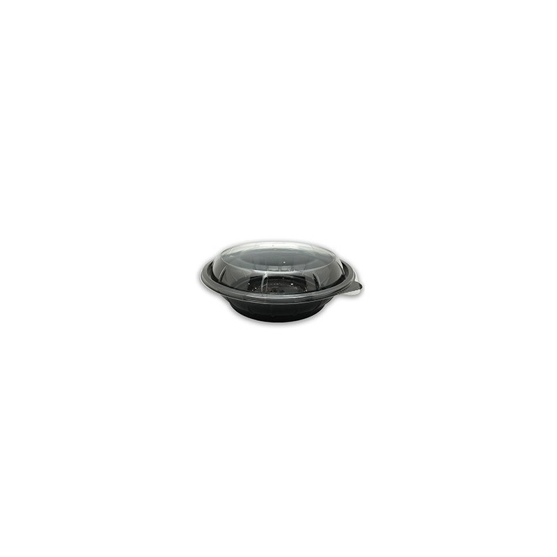 Bowl negro 750cc + tapa transp. RPET Bowl negro 750cc + tapa transp. RPET