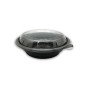 Bowl negro 750cc + tapa transp. RPET Bowl negro 750cc + tapa transp. RPET