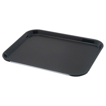 Bandeja negra fast food PP (pack 10u)