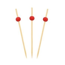 Pincho bambú para fruta