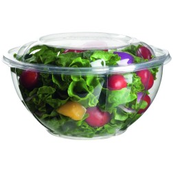 Bowl para ensalada compostable + tapa PLA