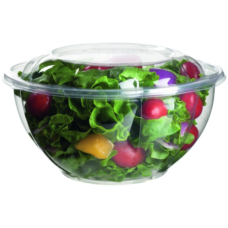 Bowl para ensalada compostable + tapa PLA Bowl para ensalada compostable + tapa PLA