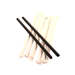 Cañita negra de papel enfundada en papel kraft 6x210 mm