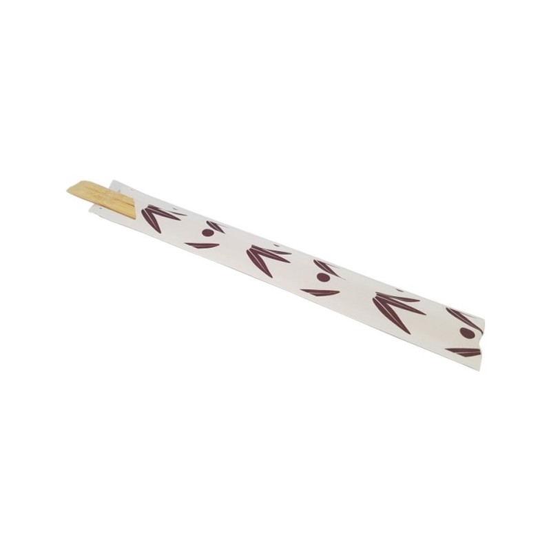 Palillos bambú 21 cm enfundado (blanco) Palillos bambú 21 cm enfundado (blanco)