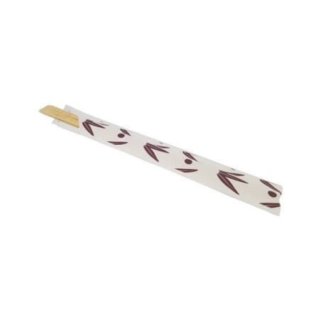 Palillos bambú 21 cm enfundado (blanco)