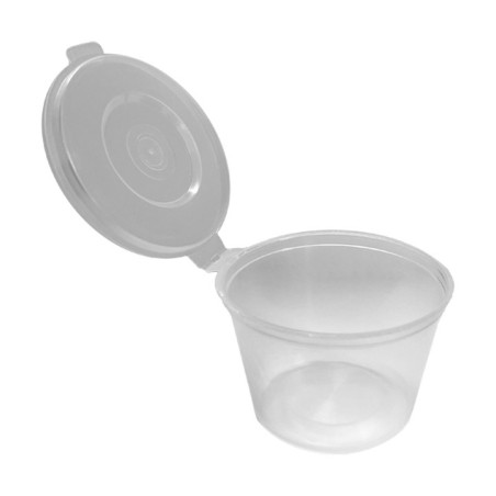 Salseras inyección PP con bisagra REUTILIZABLES