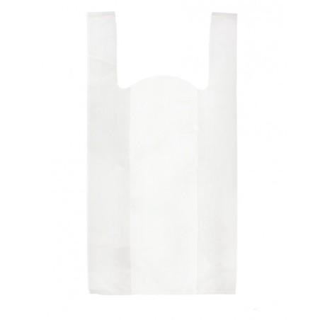 Bolsa camiseta 70% material reciclado nueva normativa con asa 30x40