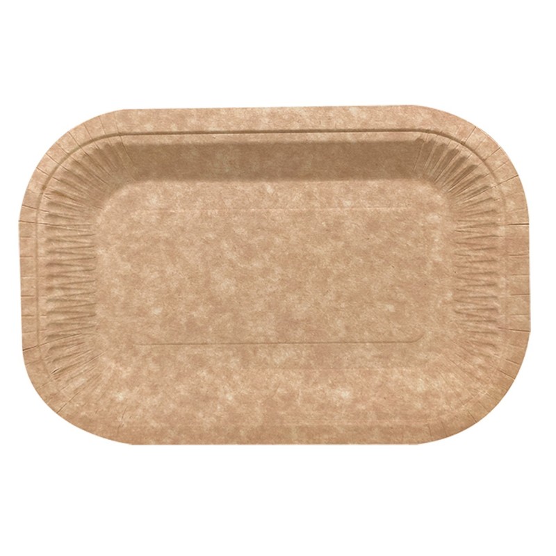 Bandeja Horeca Kraft COMPOSTABLE 15x23 cm Bandeja Horeca Kraft COMPOSTABLE 15x23 cm