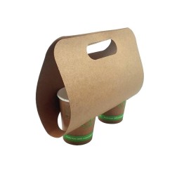 Portavasos Cartón 2u KRAFT Manual