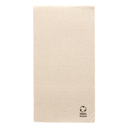 SERVILLETA ECOLABEL 1/6 'DOUBLE POINT' 30X40 CM NATURAL TISSUE RECICLADO