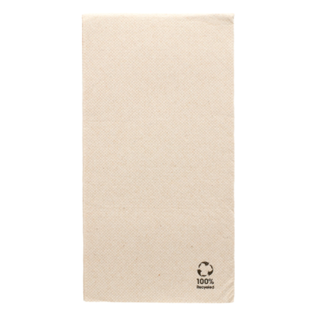 SERVILLETA ECOLABEL 1/6 PUNTA PUNTA 30X40 CM NATURAL TISSUE RECICLADO