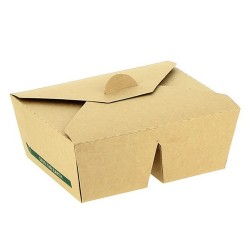 CAJAS AMERICANAS DE CARTÓN KRAFT 2 COMPARTIMENTOS