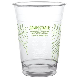 Vaso compostable para bebidas frías
