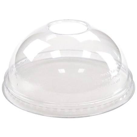 Tapa compostable cupula con agujero EPDLCC PLA (1.000u)