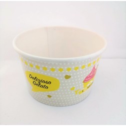 Tarrinas de helado con logo