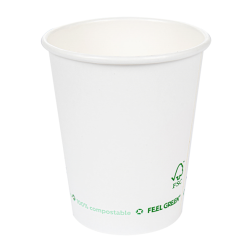 Vaso de cartón 8oz PLAST FREE
