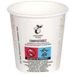 Vasos de cartón COMPOSTABLES bio para bebidas calientes