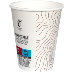 Vaso de cartón bio para bebidas calientes