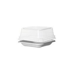 Envase cuadrado WORLDVIEW Caña Azúcar 47 oz + Tapa PLA