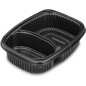 Envase negro 1250cc microondas + tapa PP REUTILIZABLE (2 compartimentos) Envase negro 1250cc microondas + tapa PP REUTILIZABLE (2 compartimentos)