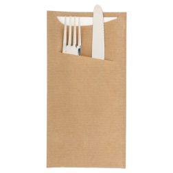 BOLSAS CUBIERTOS + SERVILLETA 'JUST IN TIME - FEEL GREEN'