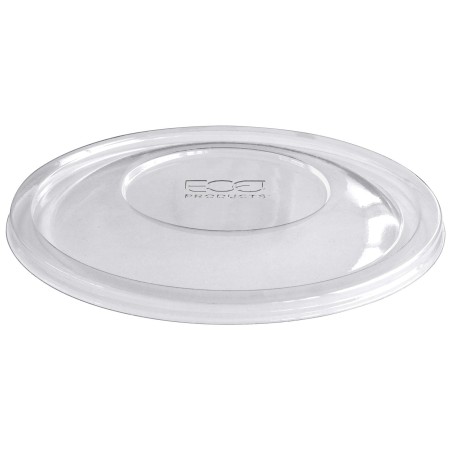 TAPA  RPET antivaho 185MM PARA ENSALADERAS REDONDAS PAPEL CON LAMINACION INTERIOR DE PLA