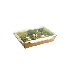 TAPA PARA ENVASE RECTANGULAR EFECTO KRAFT (FUZIONE)