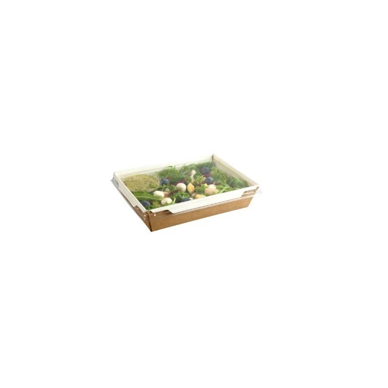 TAPA PARA ENVASE RECTANGULAR EFECTO KRAFT (FUZIONE)