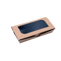 Ensaladera kraft con interior negro