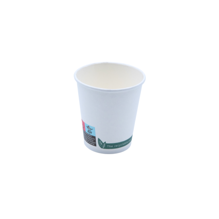 Vasos de cartón blanco Save the Earth