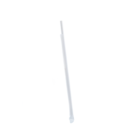 Cañita papel blanca recta 6X230 mm con funda blanca