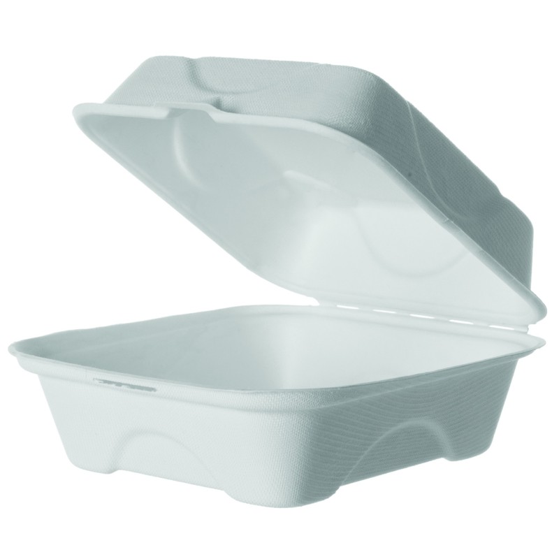 Concha Burger Bagazo CUADRADO 15x15x7cm EPHC6 Concha Burger Bagazo CUADRADO 15x15x7cm EPHC6