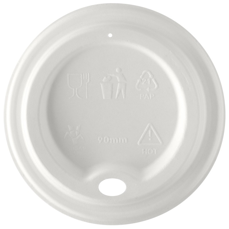 Tapa Vaso cartón Bagazo EPBLID89 90mm