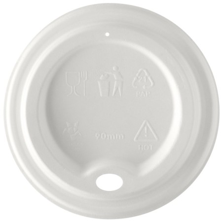 Tapa Vaso cartón Bagazo EPBLID89 90mm