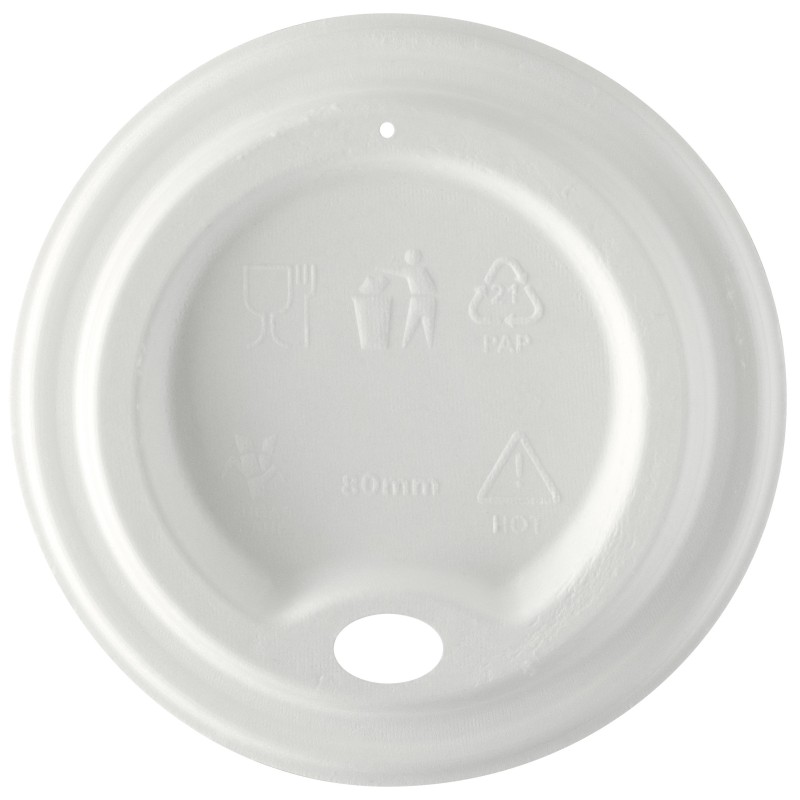 Tapa Vaso cartón Bagazo EPBLID79 80mm Tapa Vaso cartón Bagazo EPBLID79 80mm