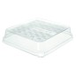 Taco Tray PLA LID Bagazo EPSCS73LID Taco Tray PLA LID Bagazo EPSCS73LID