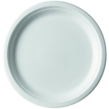 PLATOS REDONDO GRANDE 25,3 cm FIBRA NATURAL