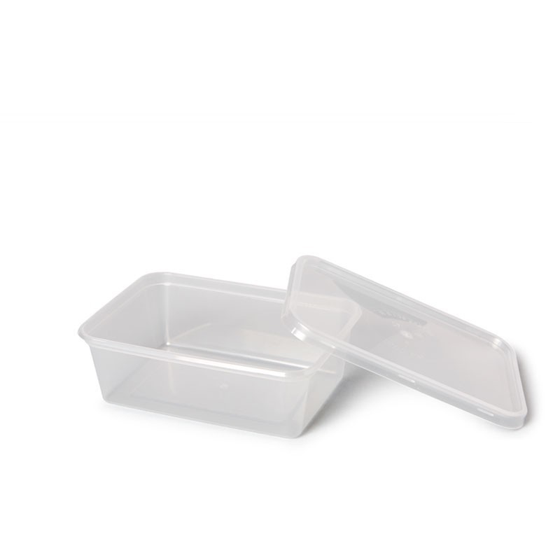 Envase rectangular inyecctado + tapa PP
