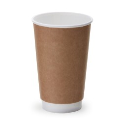 Vaso cartón  DOBLE PARED LISA