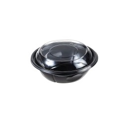 ENSALADERAS NEGRAS 500CC + TAPA