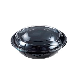 ENSALADERAS NEGRAS 500CC + TAPA