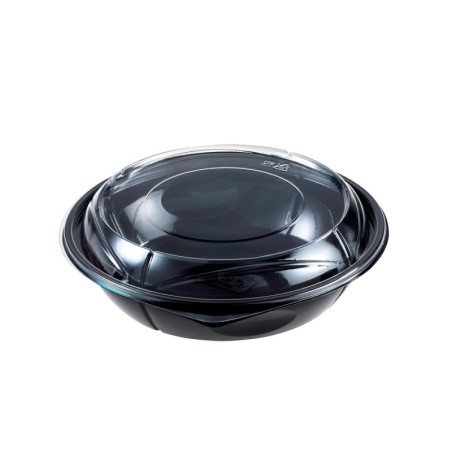 ENSALADERAS NEGRAS 800CC + TAPA (V504 + C504)