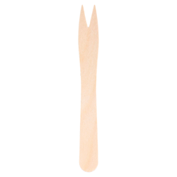 Mini tenedor madera